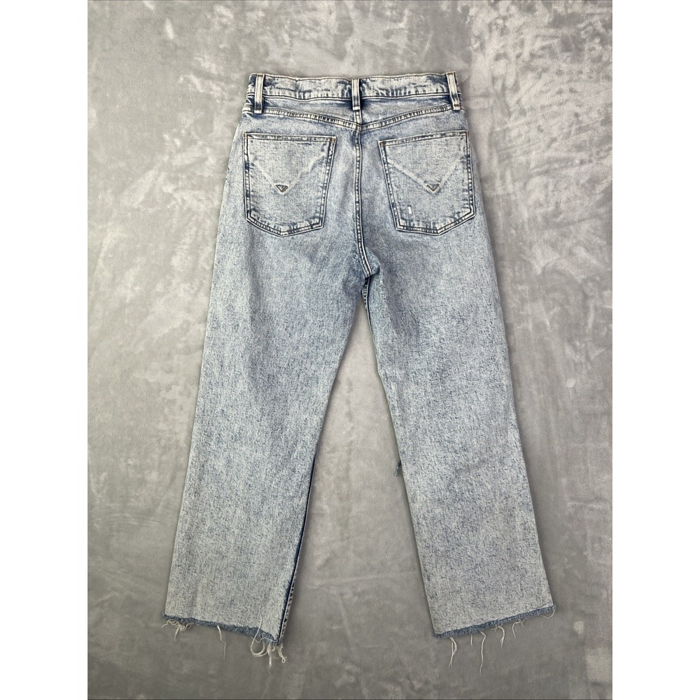 Hudson Jeans Womens 29 Blue Fray Light Wash Denim High Rise Distressed - Picture 11 of 12